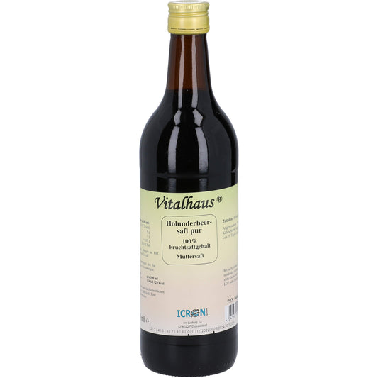 HOLUNDERBEER SAFT pur Vitalhaus 750 ml