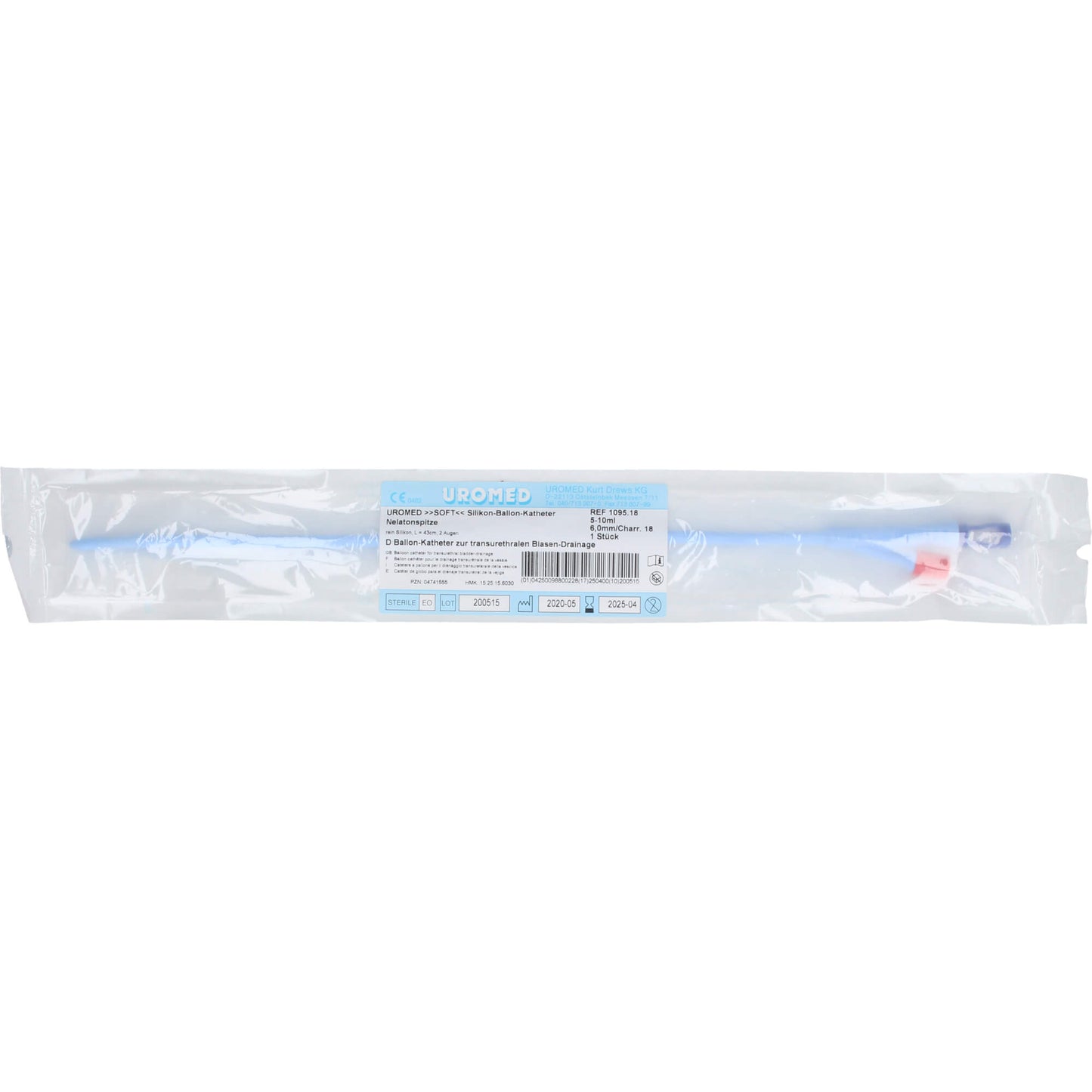 UROMED Soft Ballonkath.Silikon Nelaton Ch 18 1095 1 St