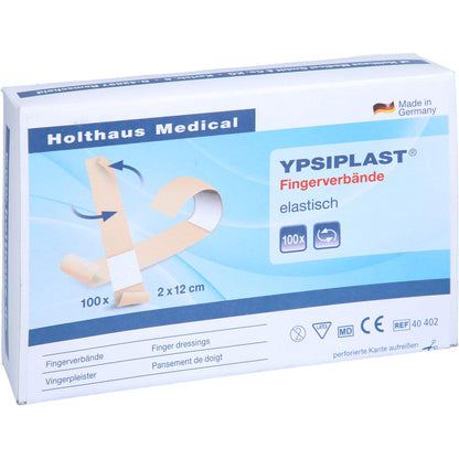 FINGERVERBAND YPSIPLAST elastisch 2x12 cm haut 100 St