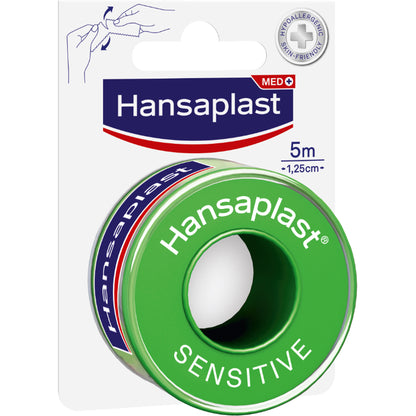 HANSAPLAST Fixierpfl.Sensitive 1,25 cmx5 m 1 St