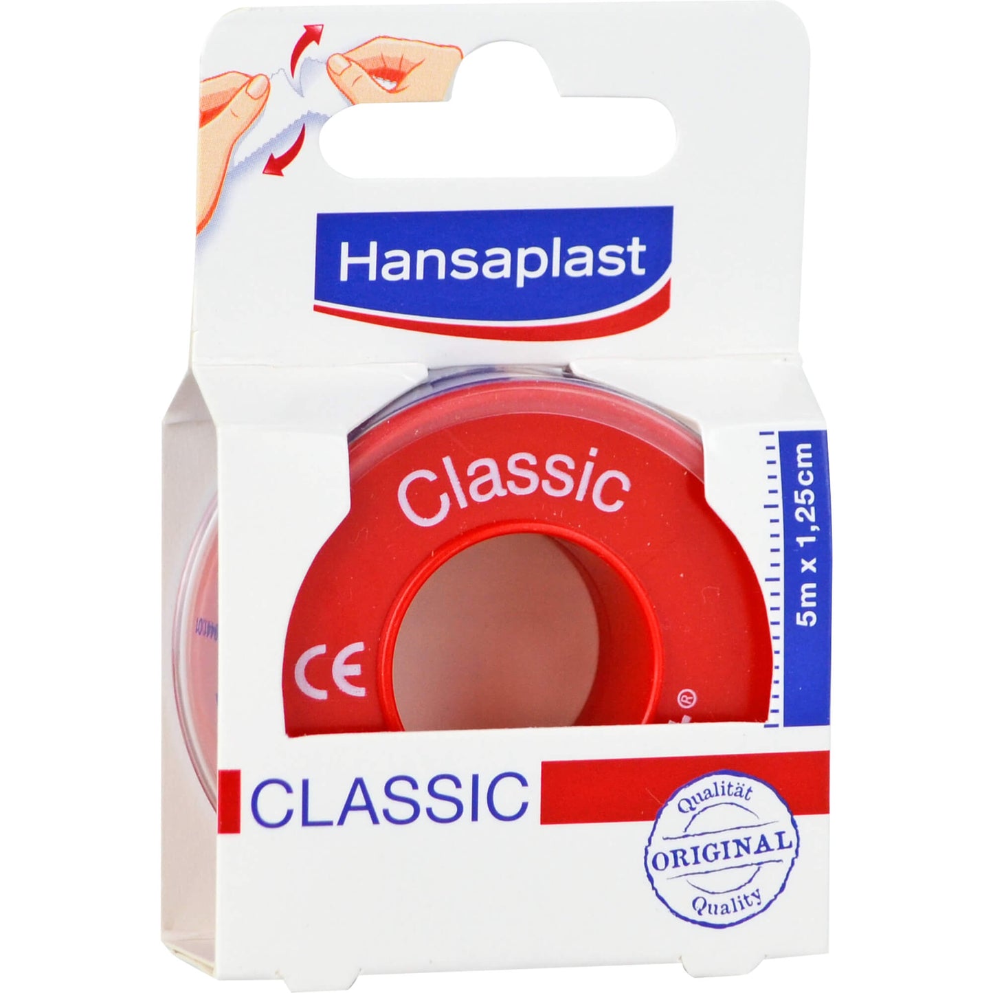 HANSAPLAST Fixierpfl.Classic 1,25 cmx5 m 1 St