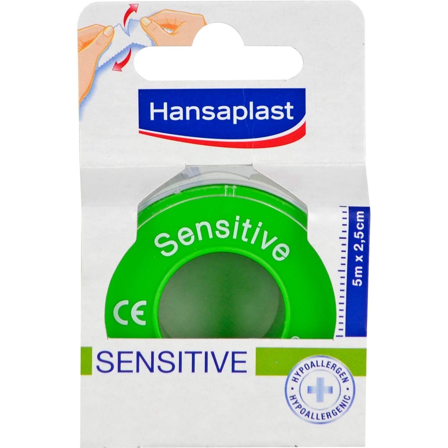 HANSAPLAST Fixierpfl.Sensitive 2,5 cmx5 m 1 St