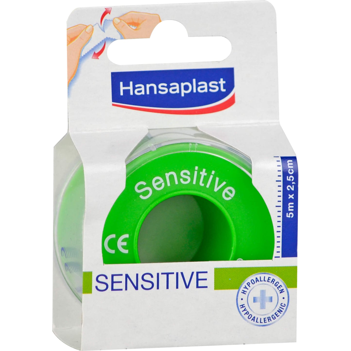 HANSAPLAST Fixierpfl.Sensitive 2,5 cmx5 m 1 St