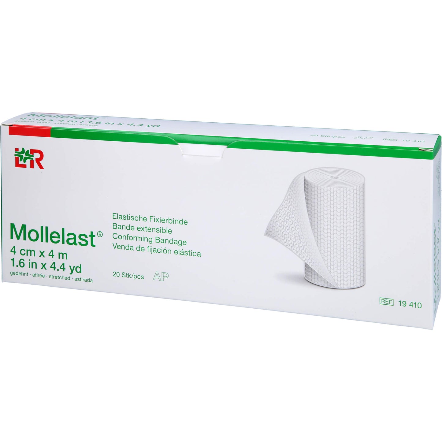MOLLELAST Binden 4 cmx4 m weiß 20 St