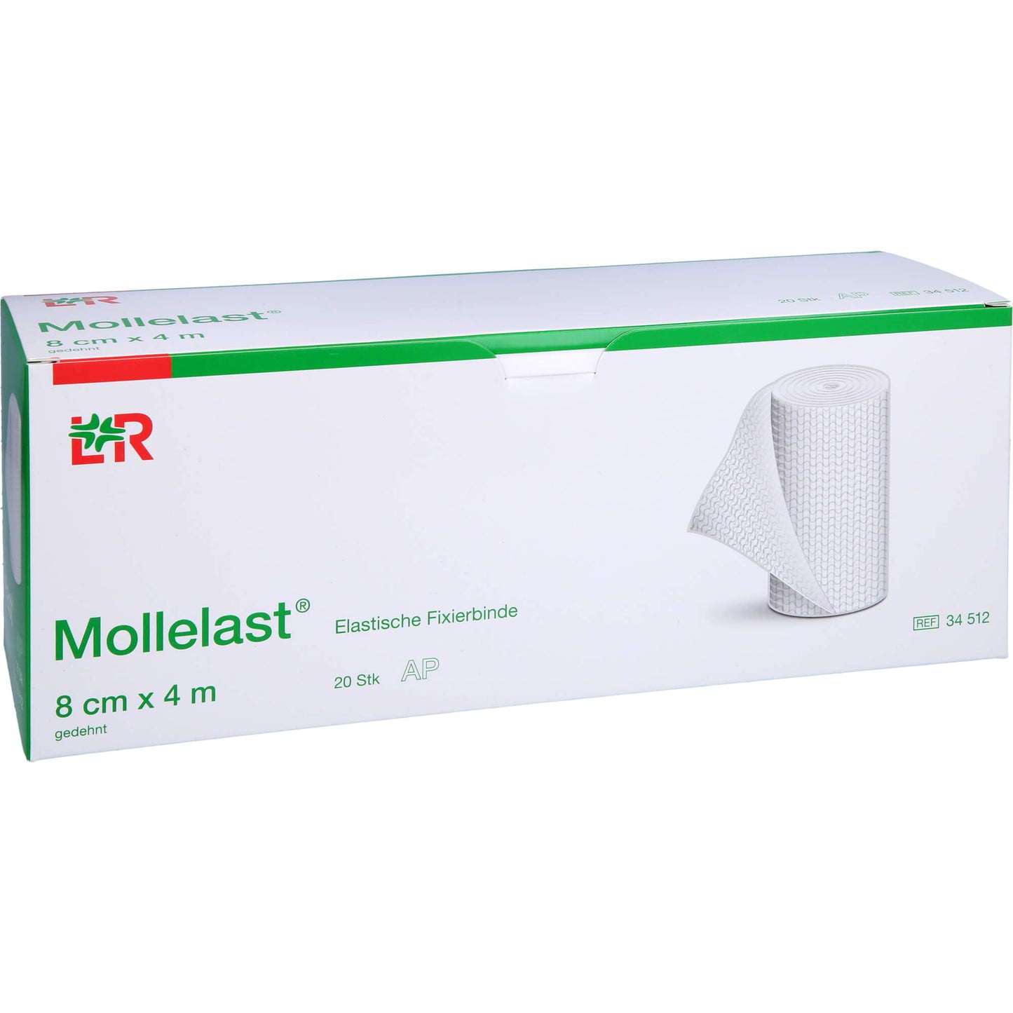 MOLLELAST Binden 8 cmx4 m weiß 20 St