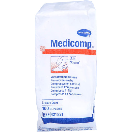 MEDICOMP Vlieskomp.unsteril 5x5 cm 4fach 100 St