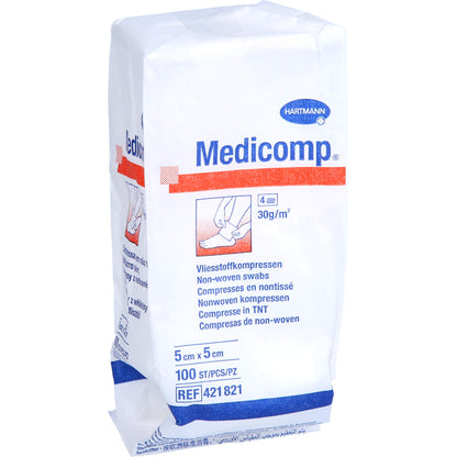 MEDICOMP Vlieskomp.unsteril 5x5 cm 4fach 100 St