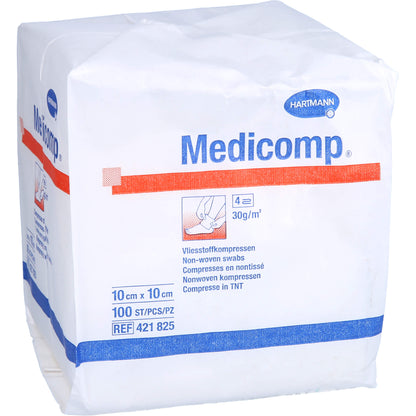 MEDICOMP Vlieskomp.unsteril 10x10 cm 4fach 100 St