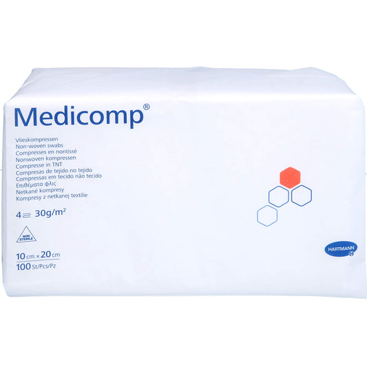 MEDICOMP Vlieskomp.unsteril 10x20 cm 4fach 100 St