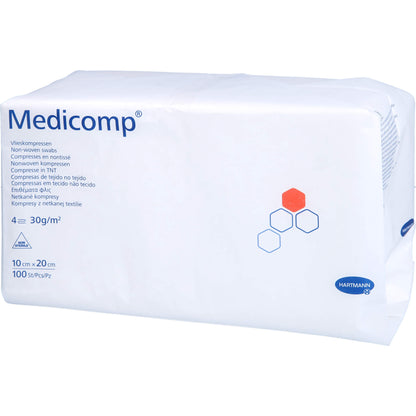 MEDICOMP Vlieskomp.unsteril 10x20 cm 4fach 100 St