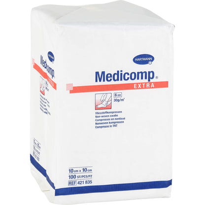 MEDICOMP extra Vlieskomp.unsteril 10x10 cm 6fach 100 St