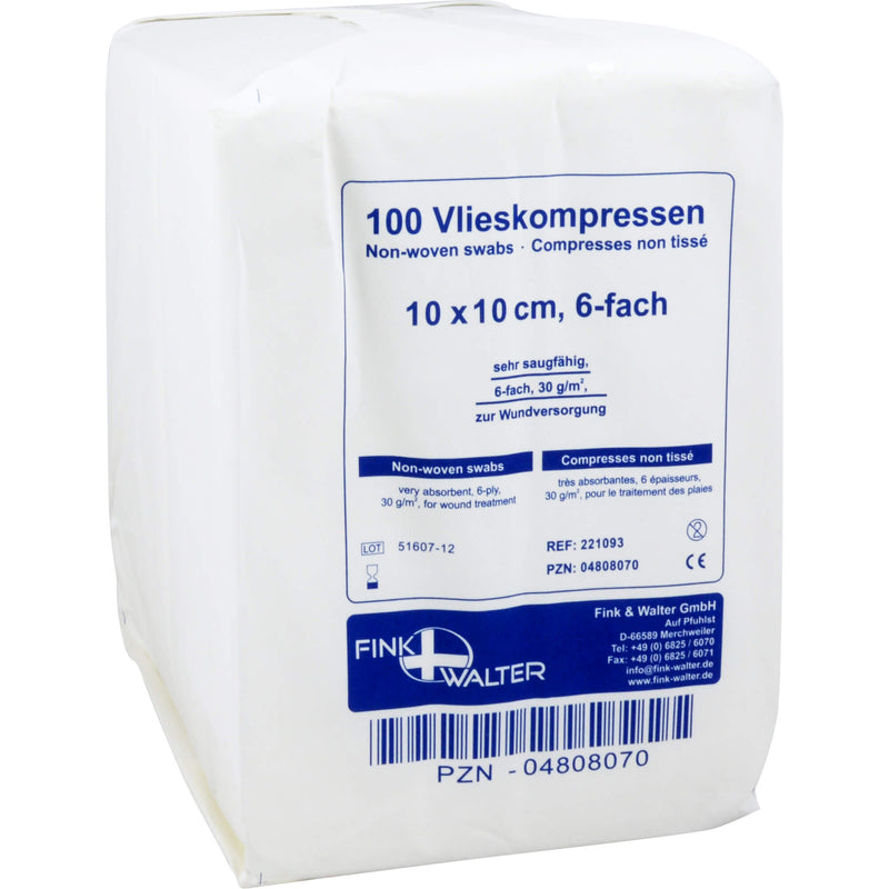 VLIESKOMPRES UNS10X10CM 6F 100 St