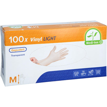 HANDSCHUHE Einmal Vinyl gepudert M 100 St