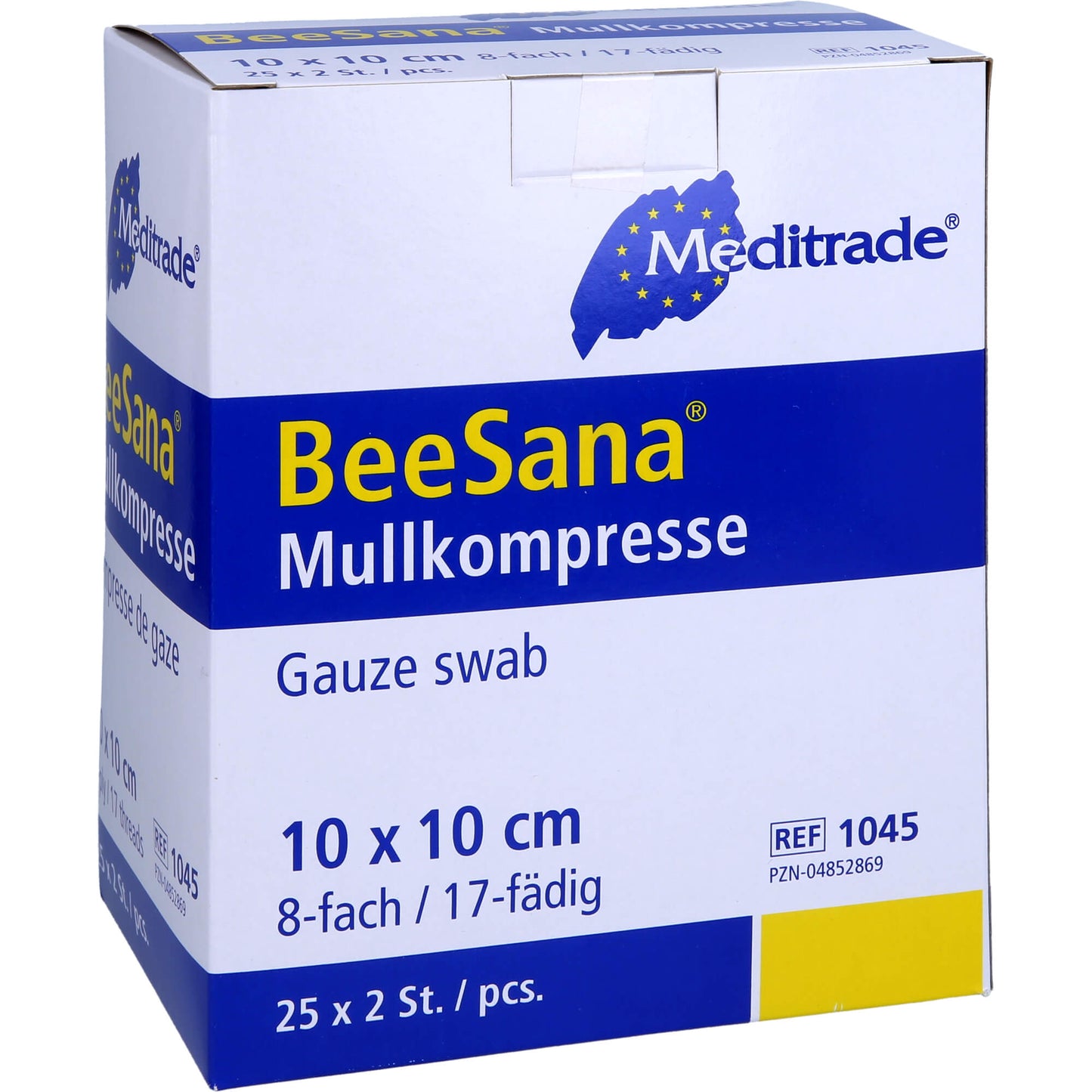 MULLKOMPRESSEN 10x10 cm steril 8fach 25X2 St