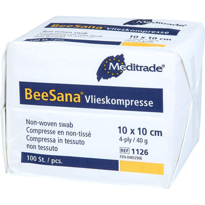 VLIESKOMPRESSEN unsteril 10x10 cm 4fach 40g 100 St