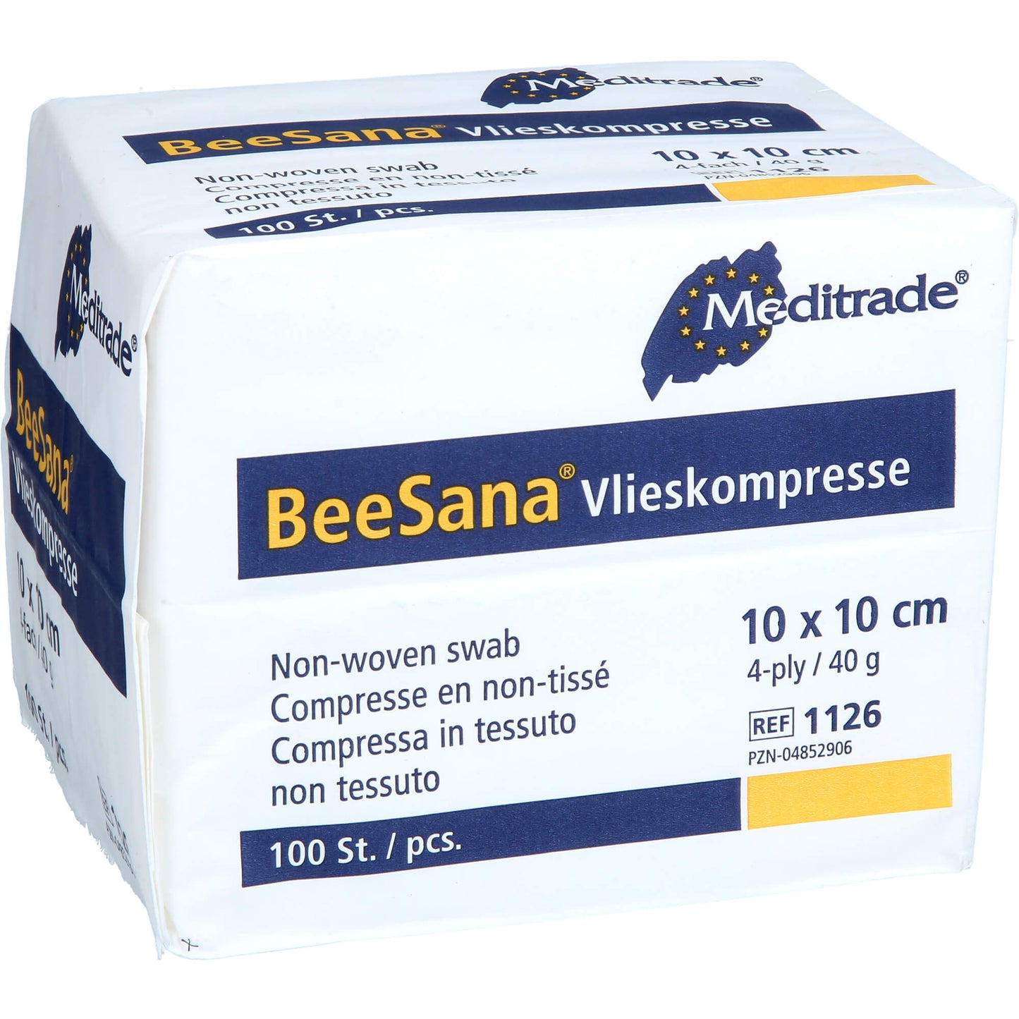 VLIESKOMPRESSEN unsteril 10x10 cm 4fach 40g 100 St