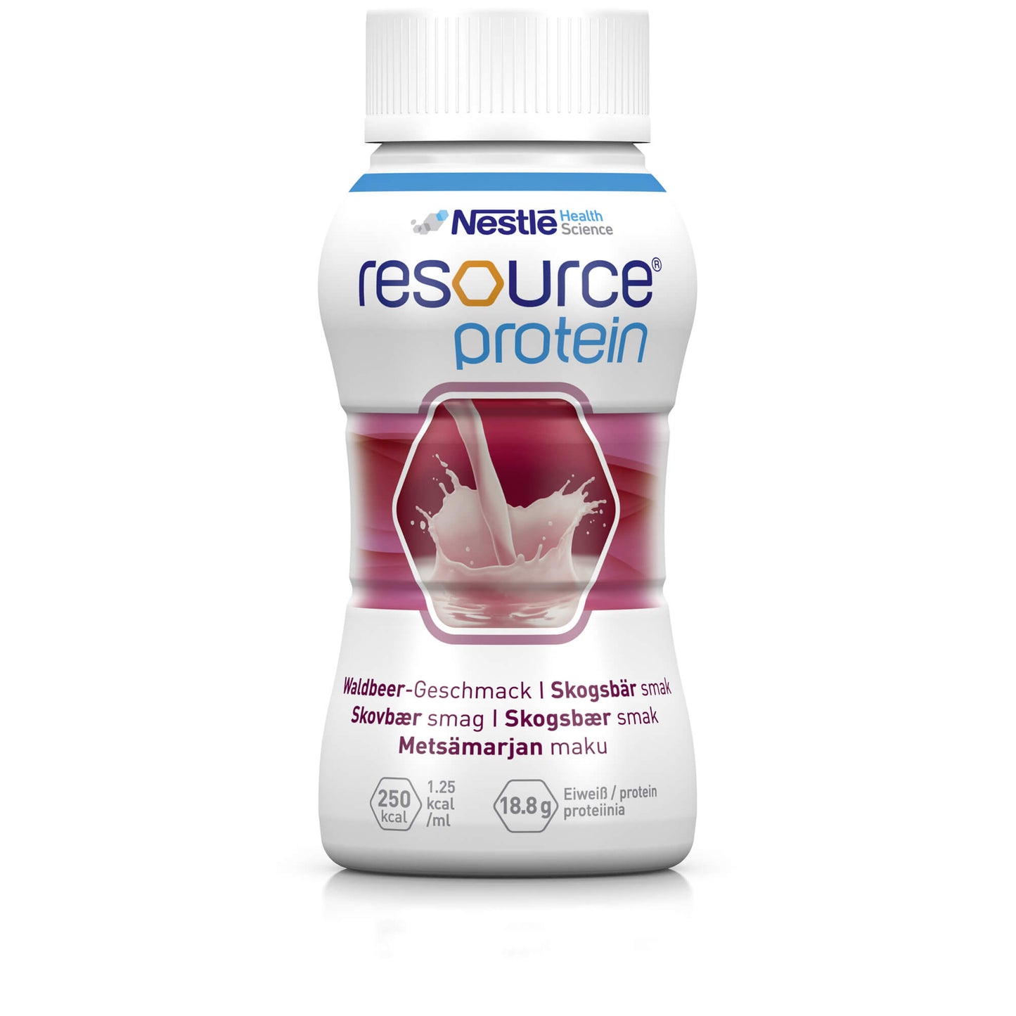 RESOURCE Protein Drink Waldbeere 4X200 ml