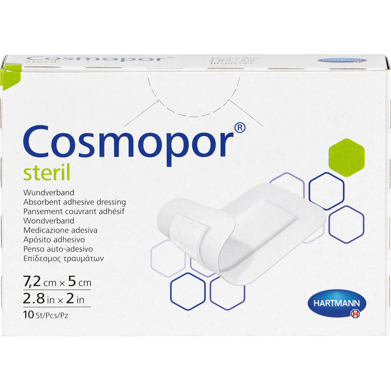 COSMOPOR STERIL 7.2X5CM 10 St