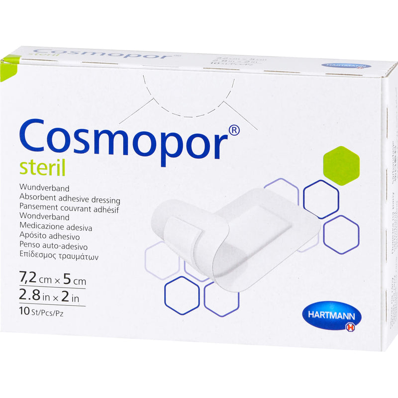 COSMOPOR STERIL 7.2X5CM 10 St