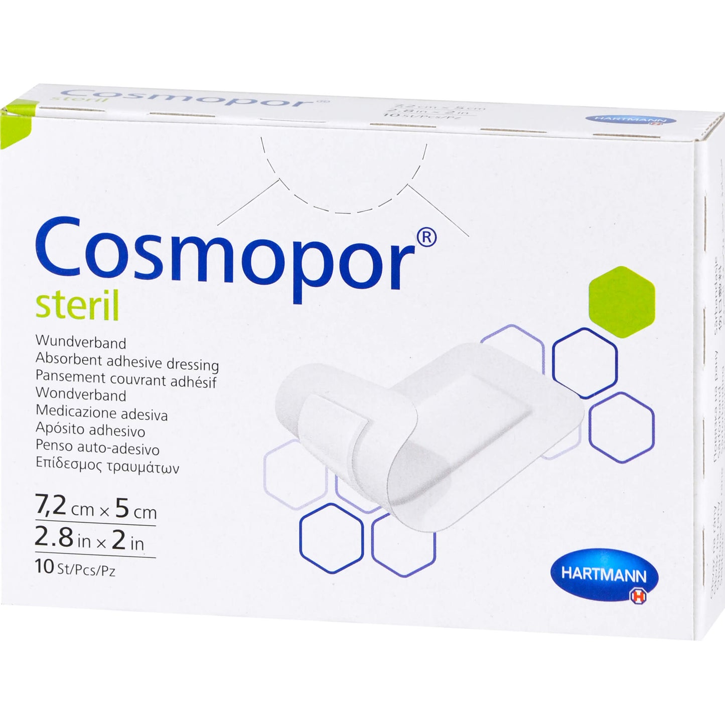 COSMOPOR steril Wundverband 5x7,2 cm 10 St