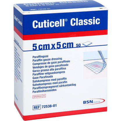 CUTICELL Classic Wundgaze 5x5 cm 50 St