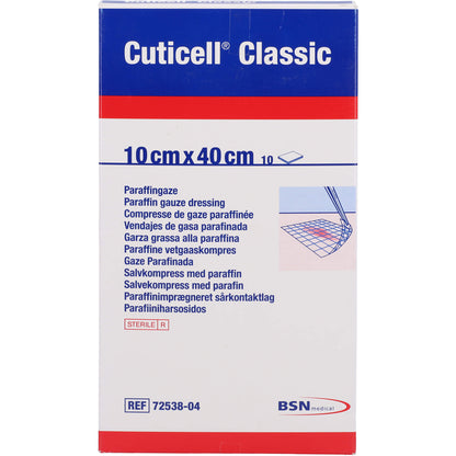 CUTICELL Classic Wundgaze 10x40 cm 10 St