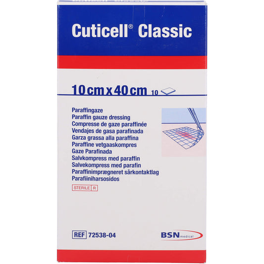 CUTICELL Classic Wundgaze 10x40 cm 10 St