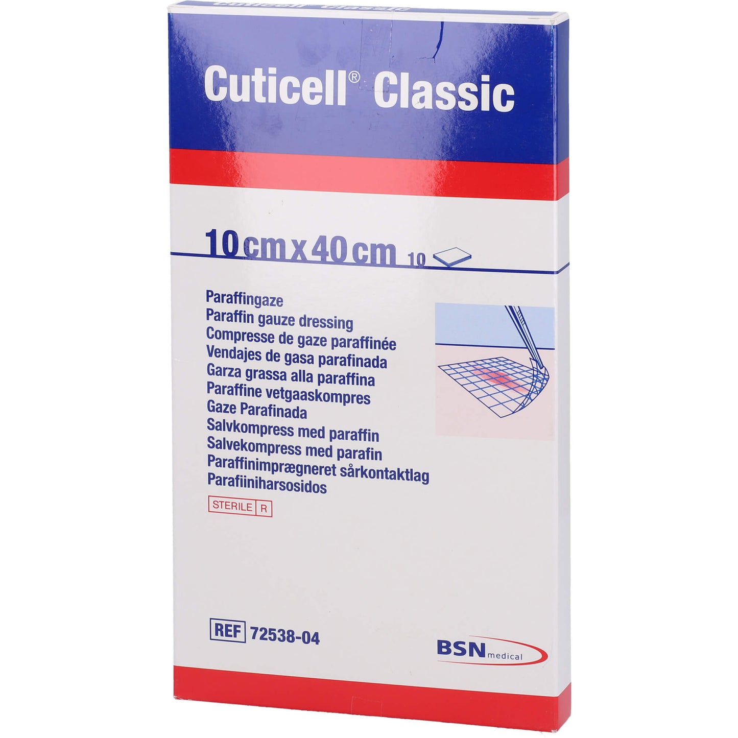 CUTICELL Classic Wundgaze 10x40 cm 10 St