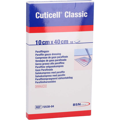 CUTICELL Classic Wundgaze 10x40 cm 10 St