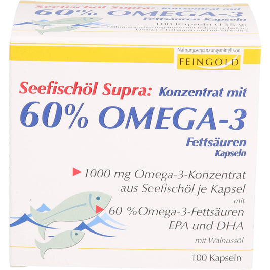 SEEFISCHÖL Supra m.60% Omega-3-Fetts.Weichkaps. 100 St