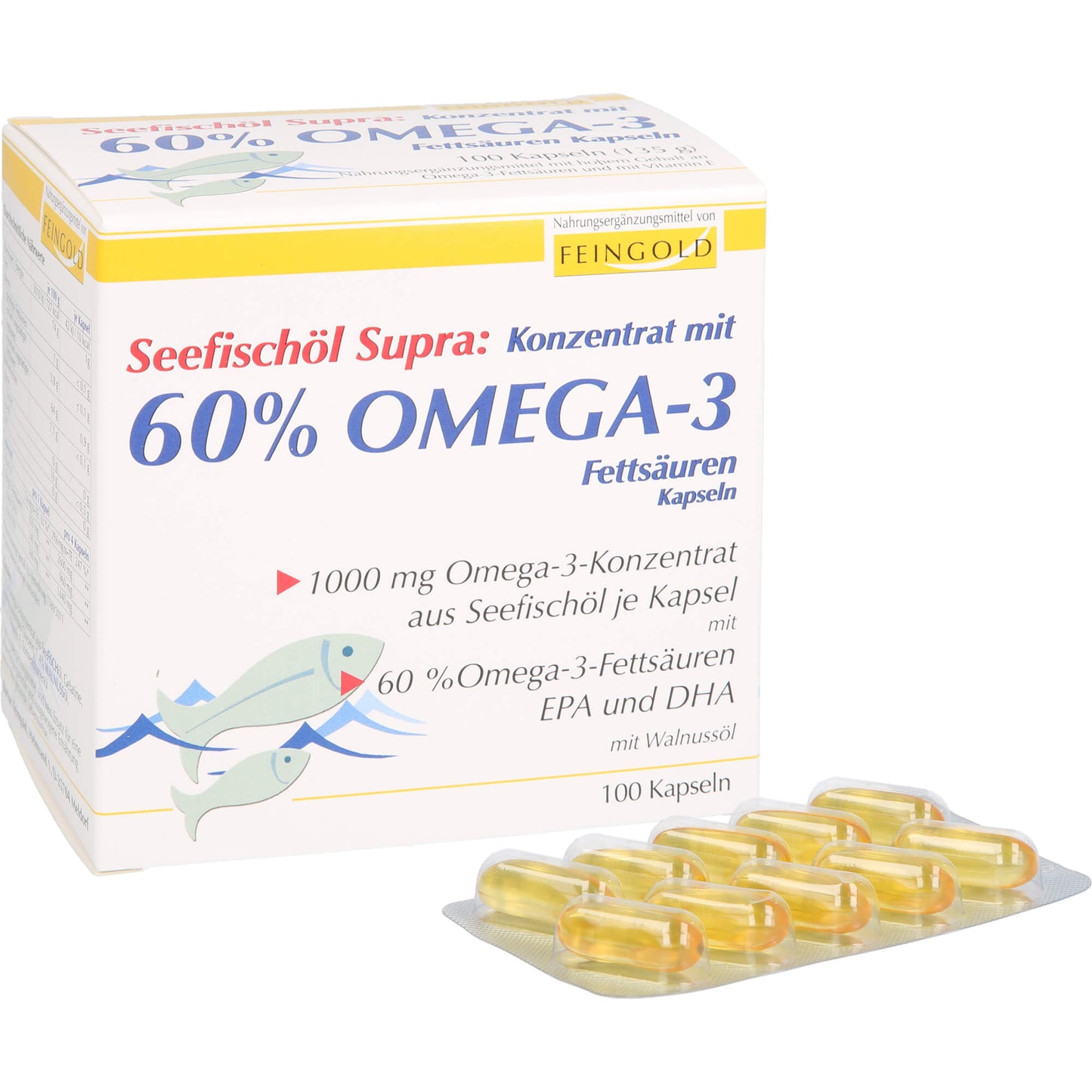 SEEFISCHÖL Supra m.60% Omega-3-Fetts.Weichkaps. 100 St