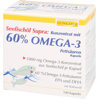 SEEFISCHÖL Supra m.60% Omega-3-Fetts.Weichkaps. 100 St