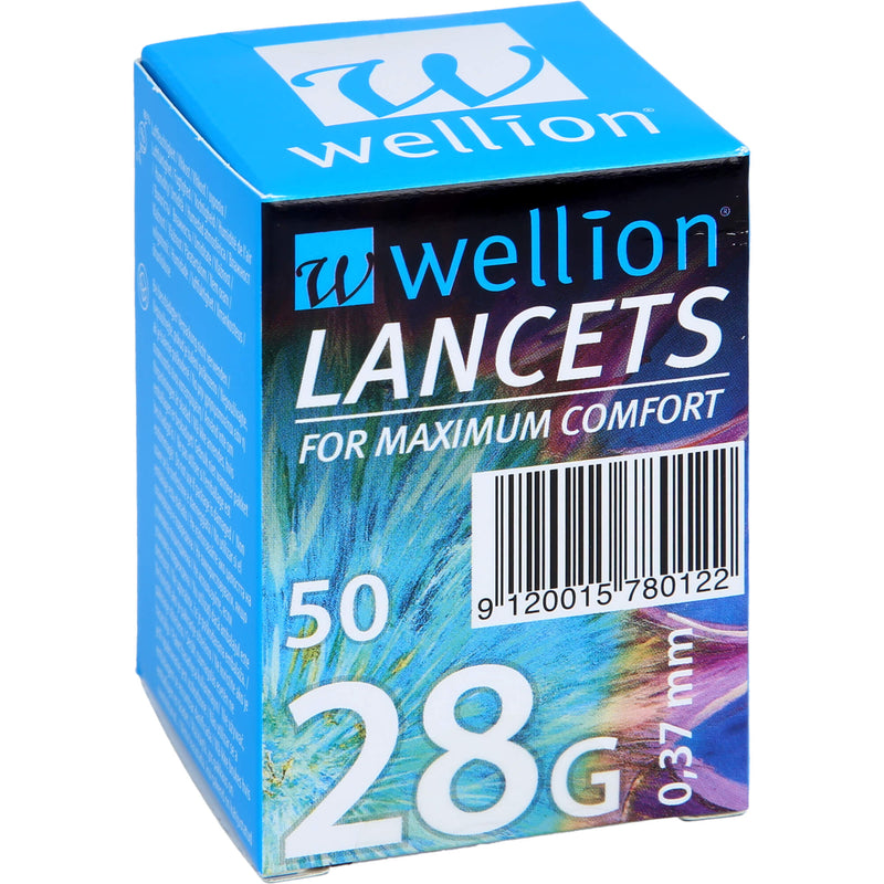 WELLION 28G LANCETS 50 St