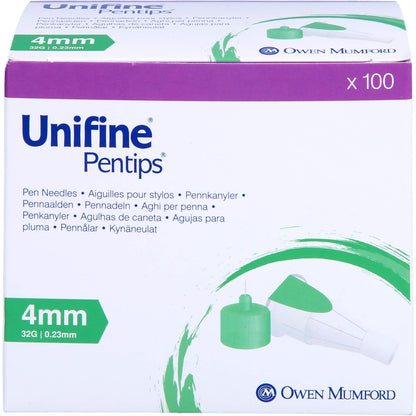 UNIFINE Pentips Kanüle 32 G 4 mm 100 St