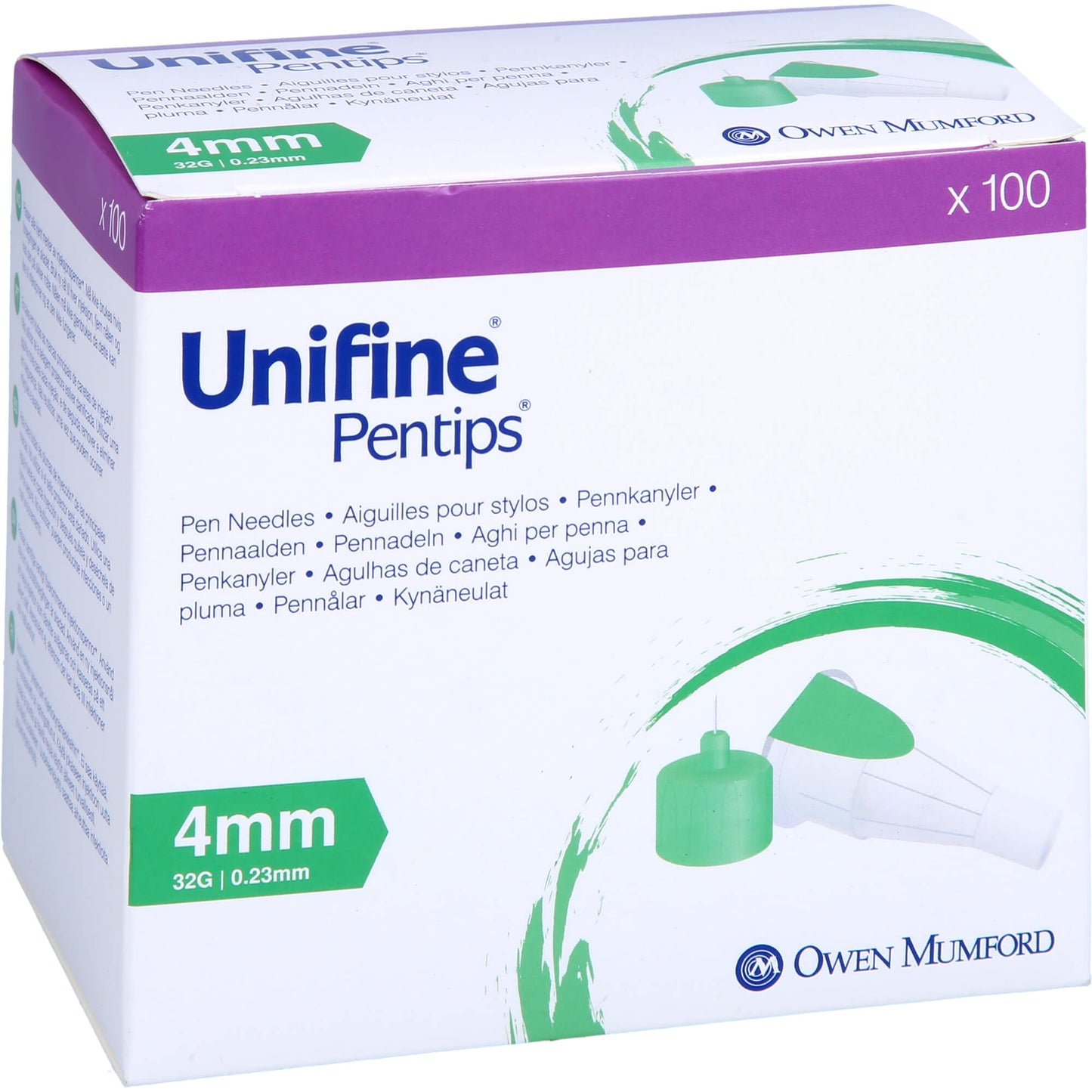UNIFINE Pentips Kanüle 32 G 4 mm 100 St