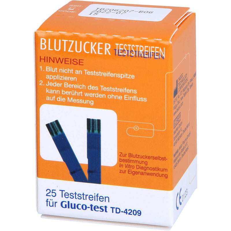 GLUCO TEST BLUTZ TESTSTREI 25 St