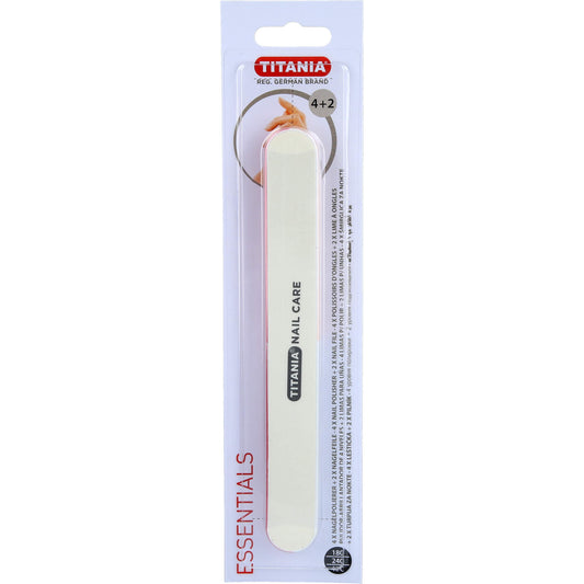 NAGELPOLIERER 4 Stufen+2fach Nagelfeile TITANIA 1 St