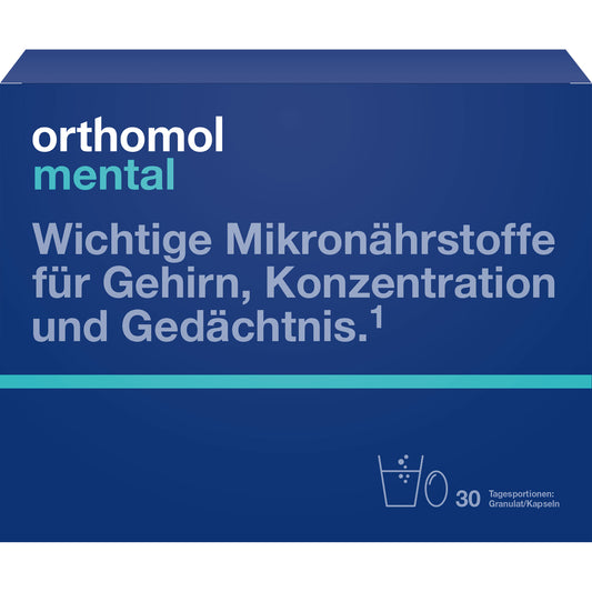 ORTHOMOL mental Granulat/Kapseln 30 Tage Kombip. 30 St