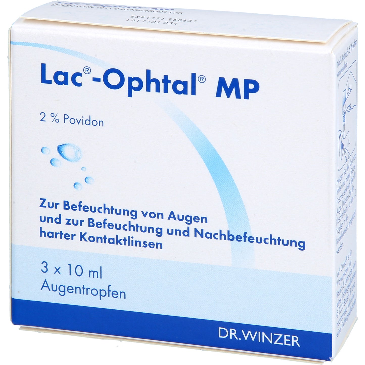 LAC OPHTAL MP Augentropfen 3X10 ml