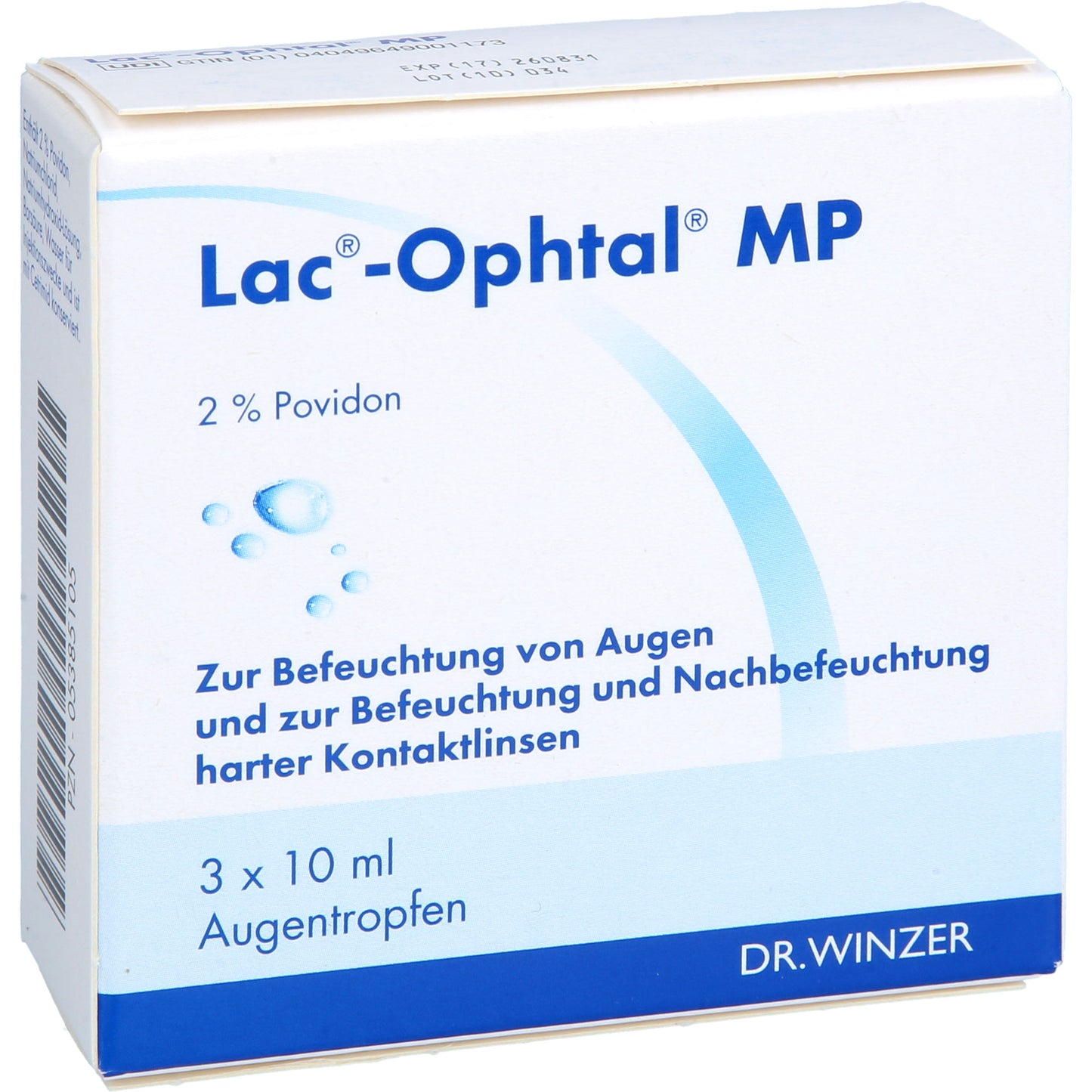 LAC OPHTAL MP Augentropfen 3X10 ml