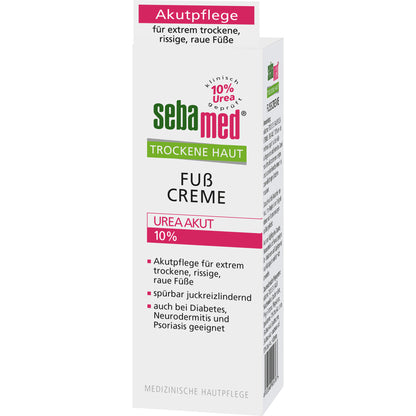 SEBAMED Trockene Haut 10% Urea akut Fußcreme 100 ml