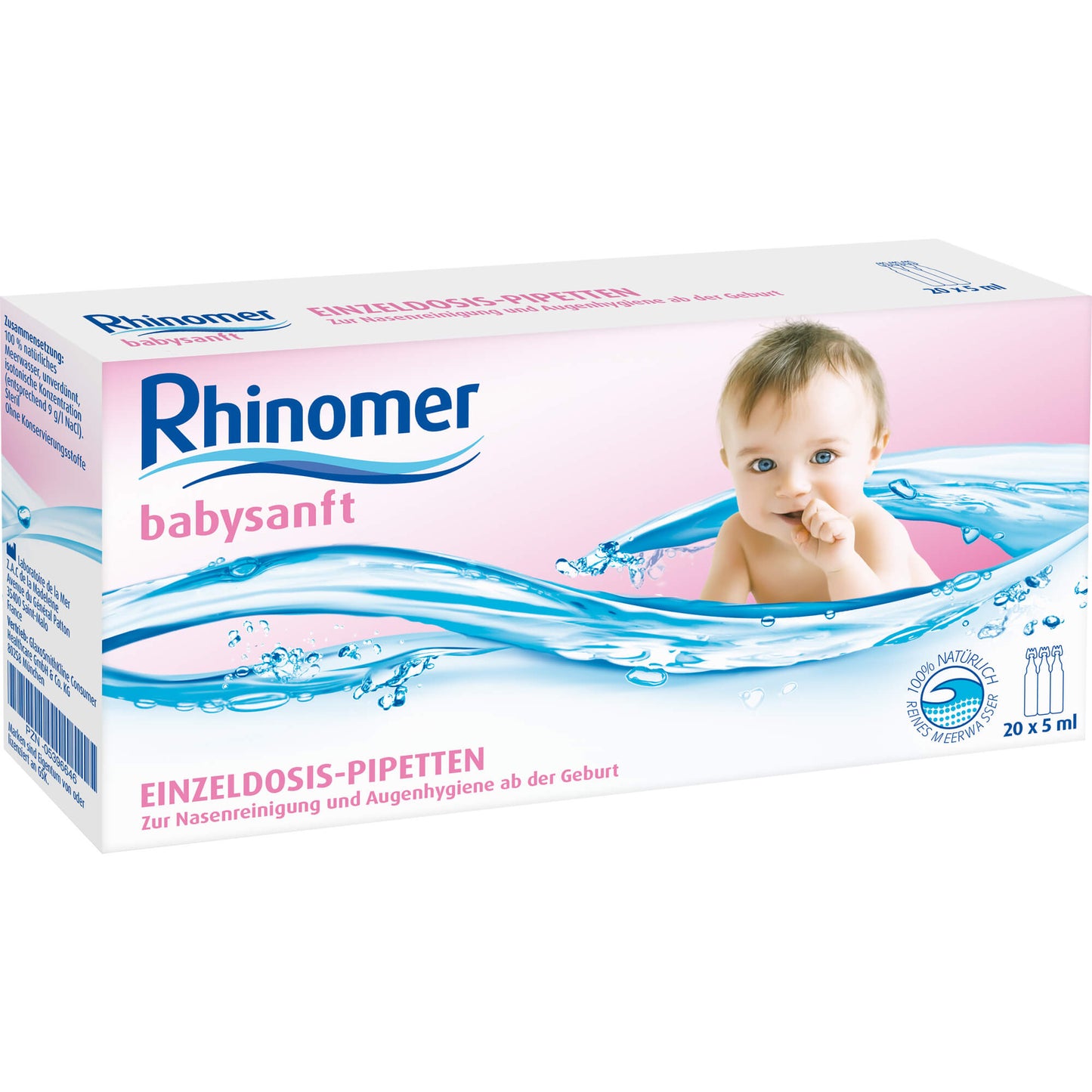 RHINOMER babysanft Meerwasser 5ml Einzeldosispip. 20X5 ml