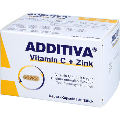 ADDITIVA Vitamin C+Zink Depotkaps.Aktionspackung 80 St
