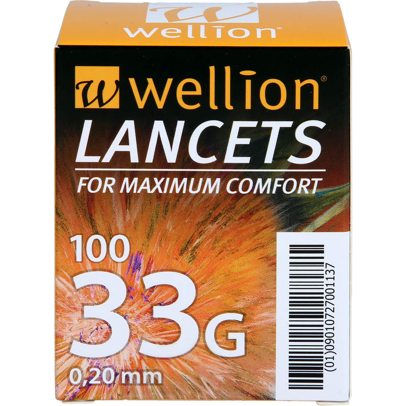 WELLION 33G LANCETS 100 St