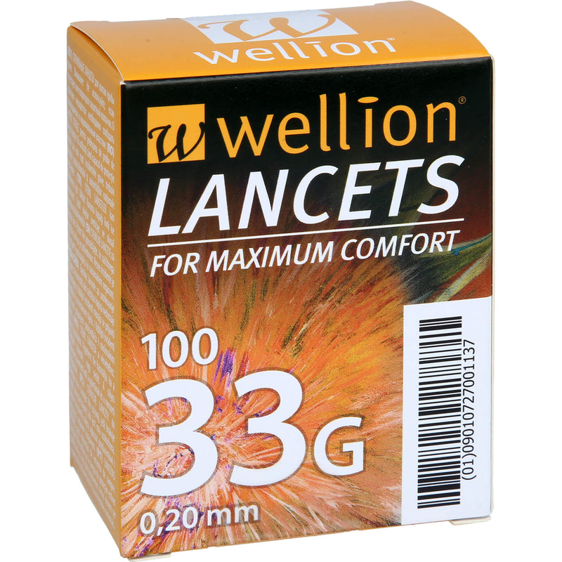 WELLION 33G LANCETS 100 St