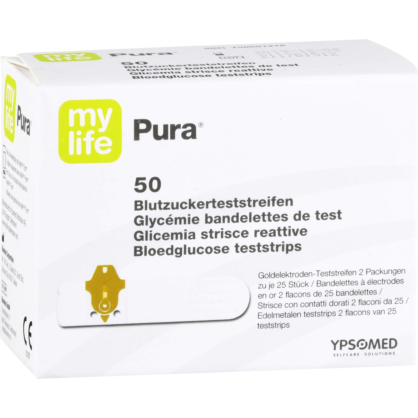 MYLIFE Pura Blutzucker Teststreifen 50 St