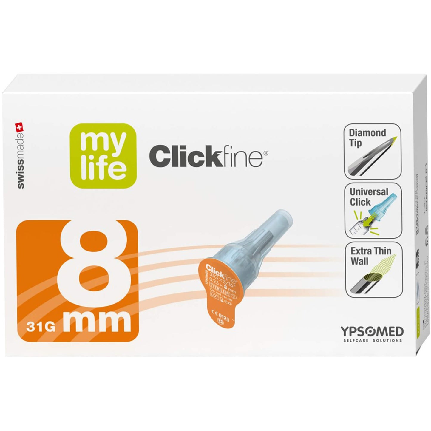 MYLIFE Clickfine Pen-Nadeln 31 G 8 mm 100 St