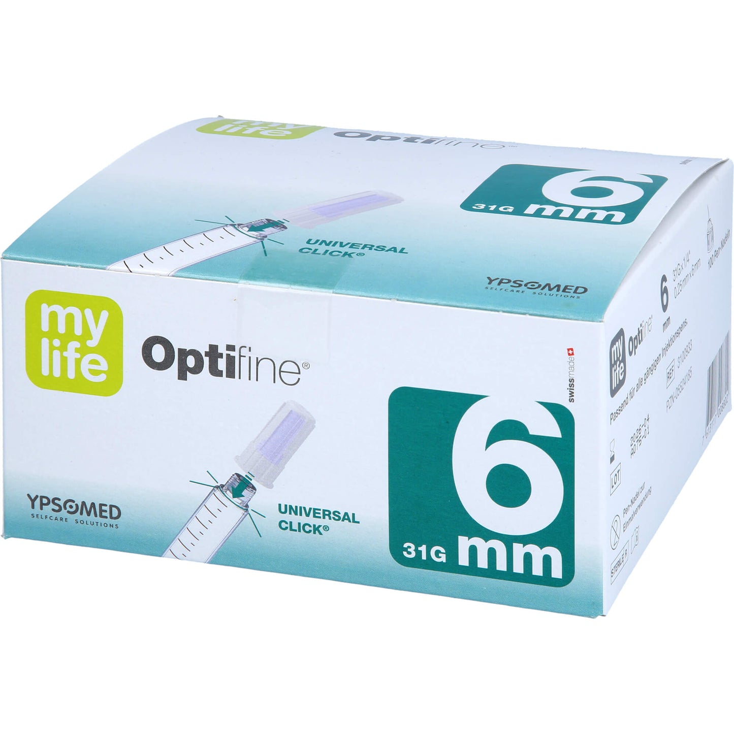 MYLIFE Optifine Pen-Nadeln 6 mm 100 St