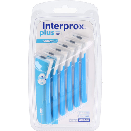 INTERPROX plus conical blau Interdentalbürste 6 St