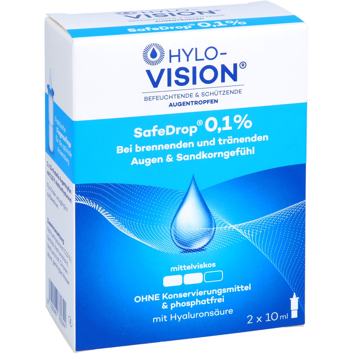 HYLO-VISION SafeDrop 0,1% Augentropfen 2X10 ml